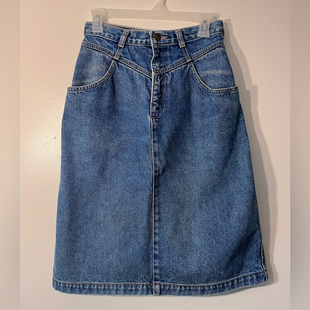 Calvin Klein Vintage Denim Midi Skirt